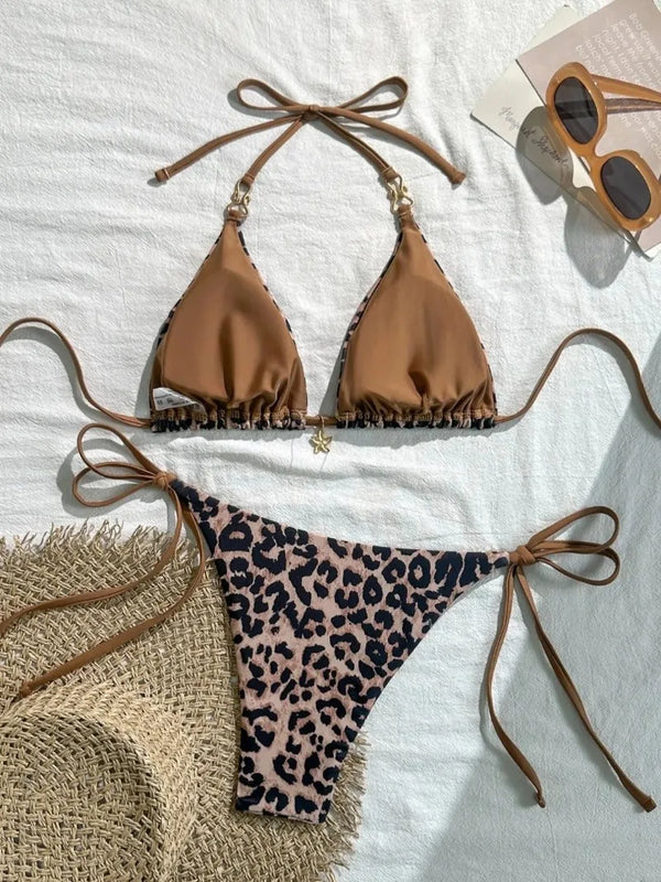 Wild Heart Leopard Bikini Set