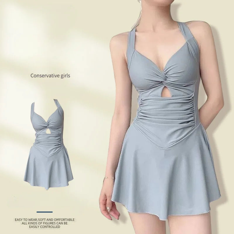 Elegant Slimming Swim Dress