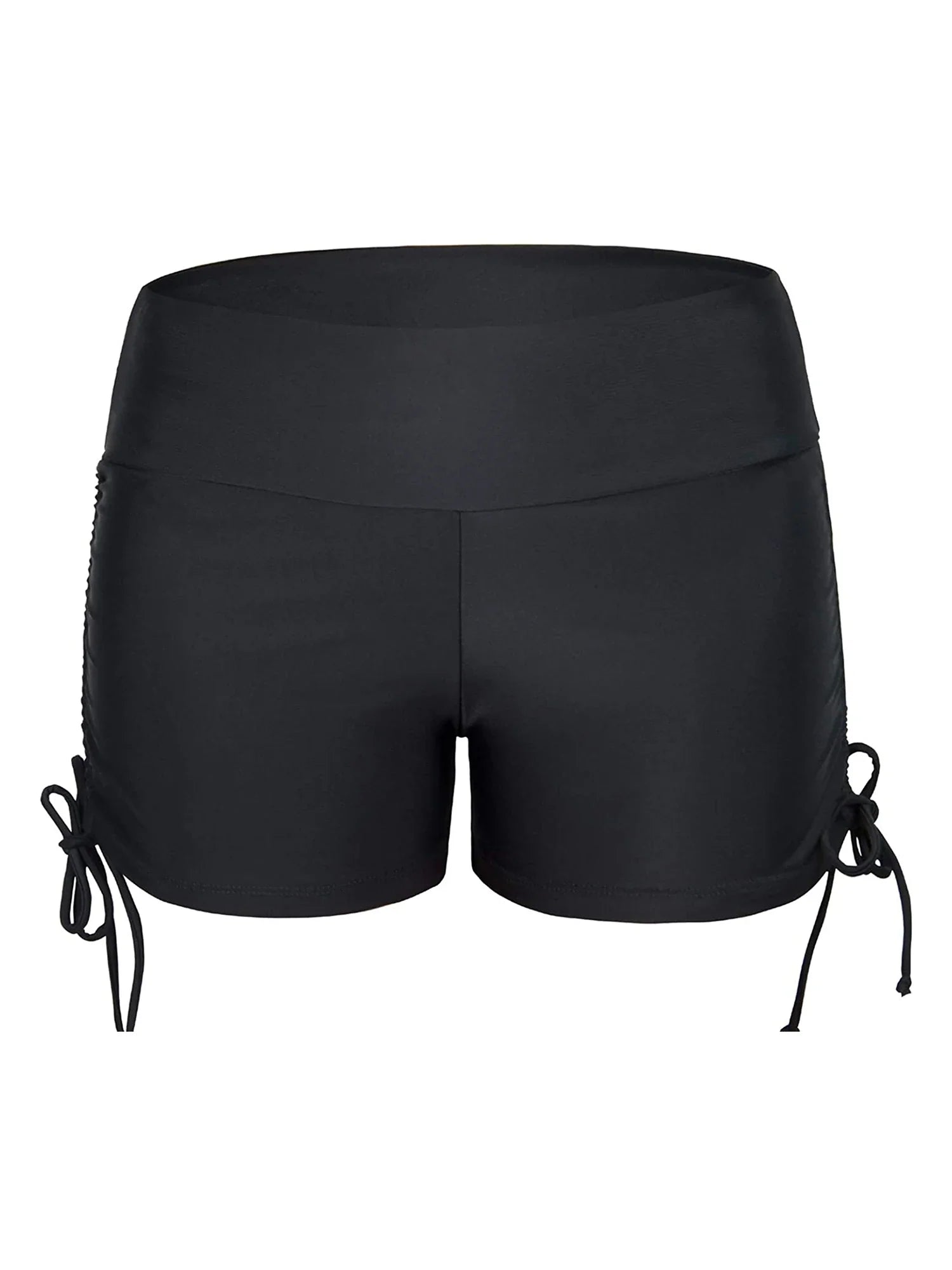 Chic High-Waist Swim Shorts