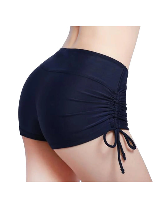 Chic High-Waist Swim Shorts