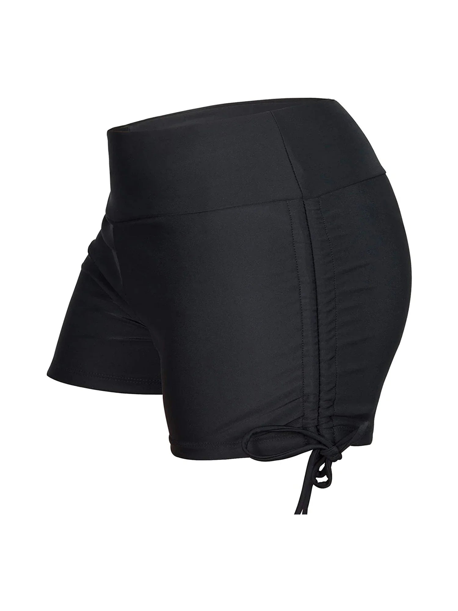 Chic High-Waist Swim Shorts
