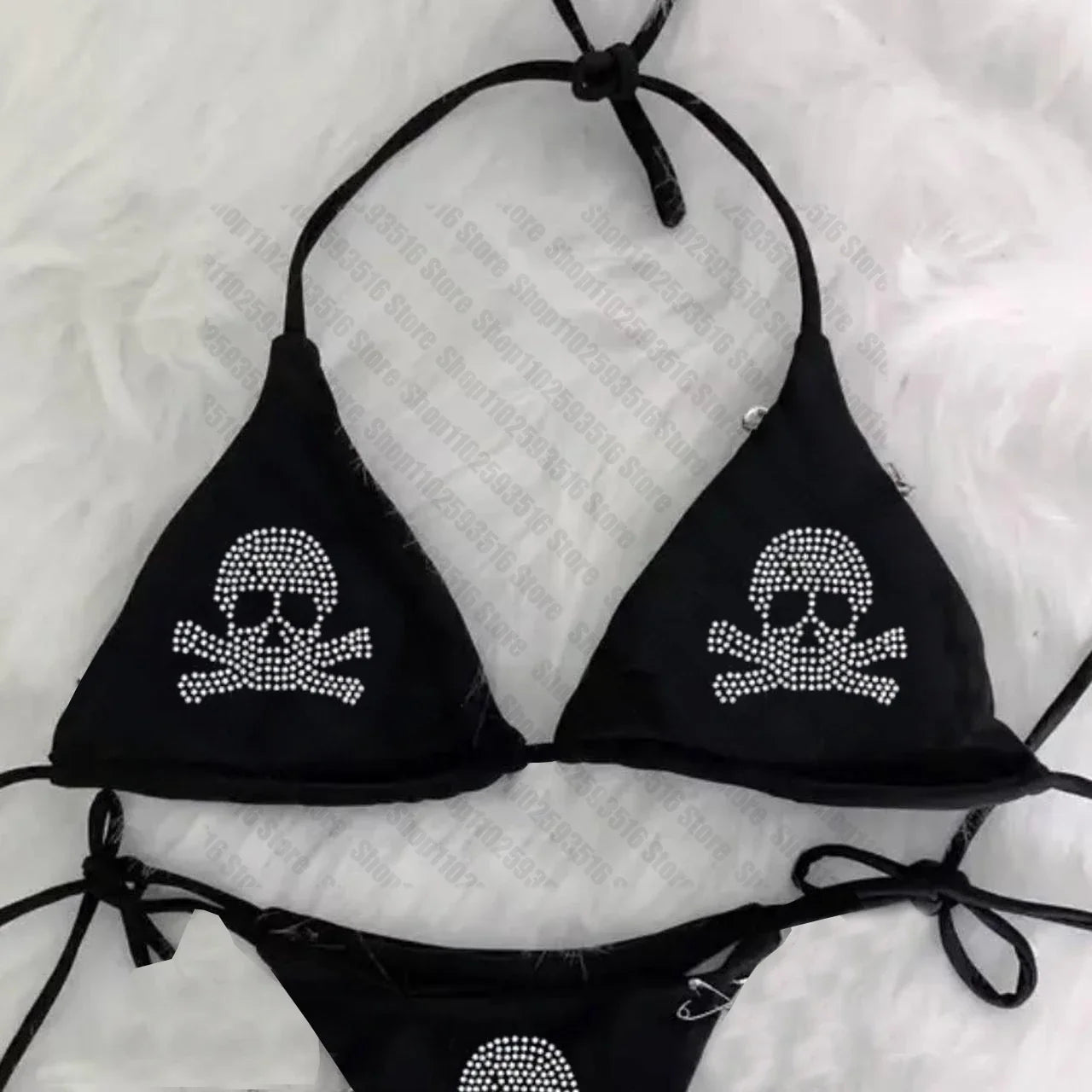 Edgy Skull Bikini Set